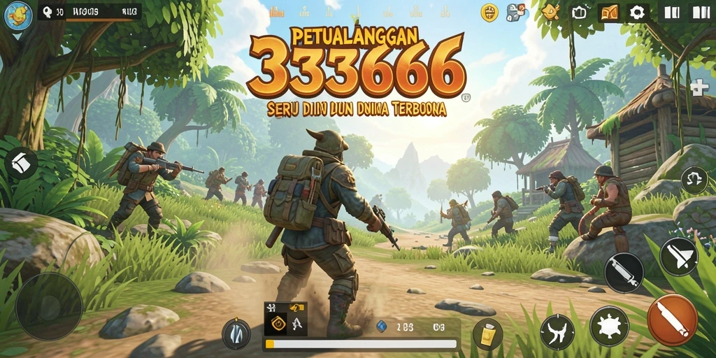 Gameplay Open World dengan eksplorasi tanpa batas di 333666.