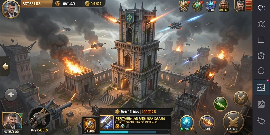 Tampilan menakjubkan dari gameplay 8728SLOTS yang menegangkan.
