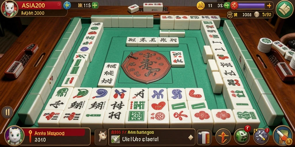 Tampilan gameplay ASIA200 yang mendebarkan dalam permainan Mahjong.