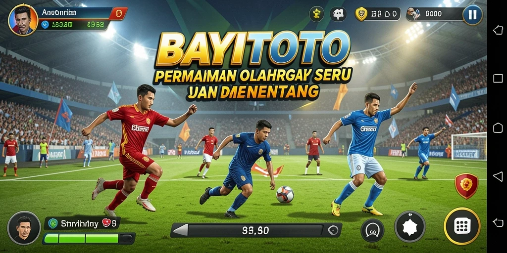 Tampilan gameplay BAYITOTO menampilkan pertarungan olahraga yang seru.