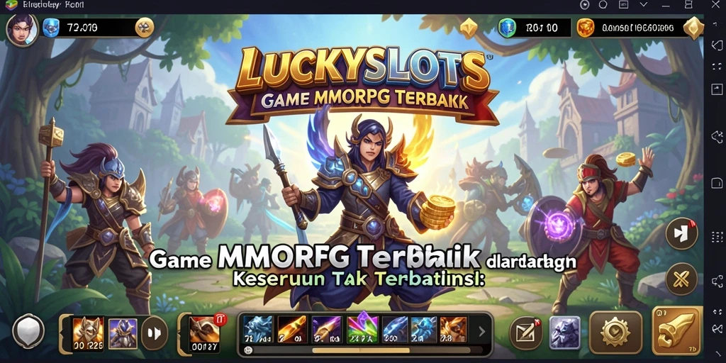 Gameplay LUCKYSLOTS yang seru dan menantang dalam dunia MMORPG.