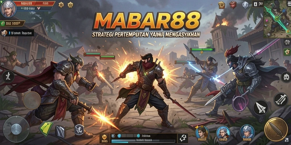 Tangkapan layar menampilkan aksi pertempuran strategis MABAR88.