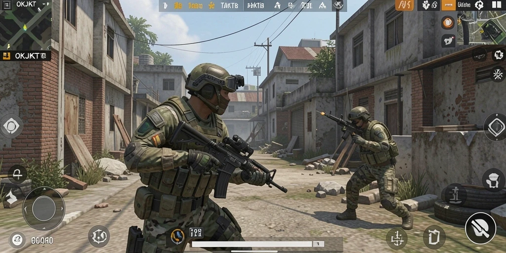 Tampilan gameplay yang intens dan mendebarkan di OKJKT.