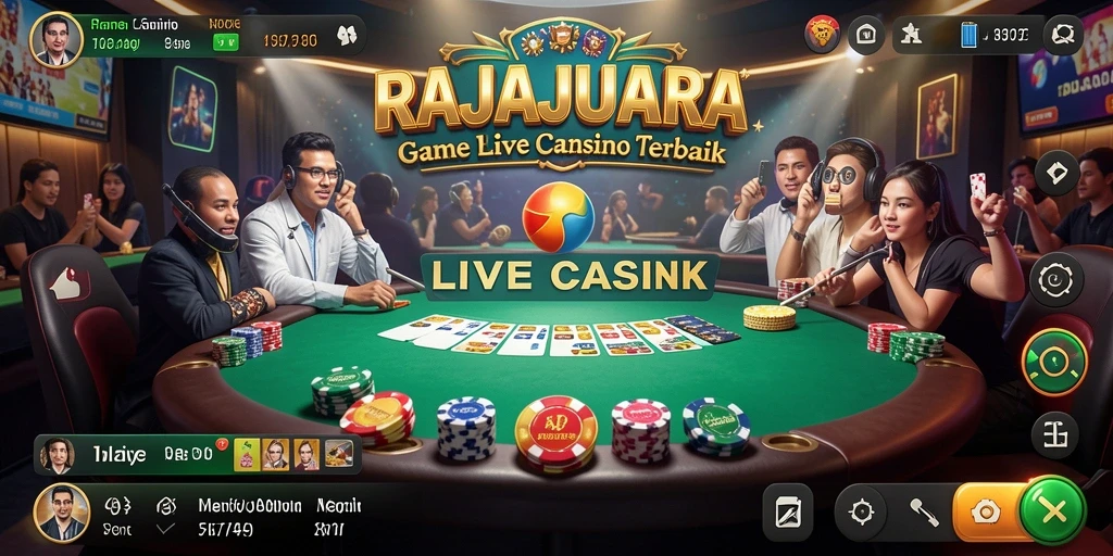 Tampilan menarik dari gameplay RAJAJUARA Live Casino.