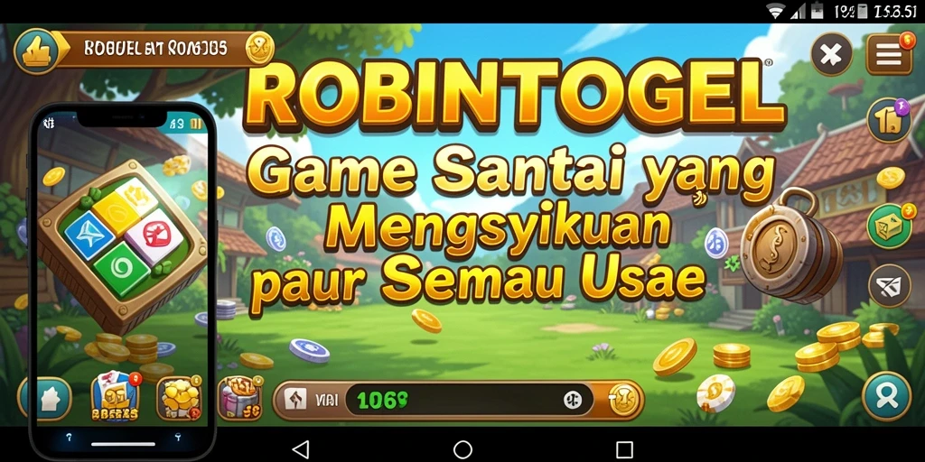 Tampilan gameplay ROBINTOGEL yang seru dan menyenangkan.