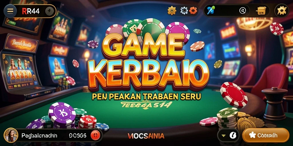 Tampilan gameplay menarik dari aplikasi Kasino RR44.